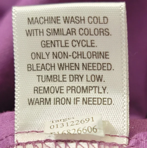 Merona button closure cap sleeve purple shirt dress size medium - Picture 11 of 12